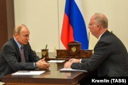 Встреча Владимира Путина и главы РФПИ Кирилла Дмитриева в Кремле, 5 июня 2020 года