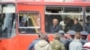 Горбачёв в автобусе после встречи с рабочими Уралмаша, 28 апреля 1990 г.