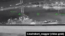 Атака на фрегат «Адмирал Макаров» Черноморского флота РФ в Военной гавани Новороссийска