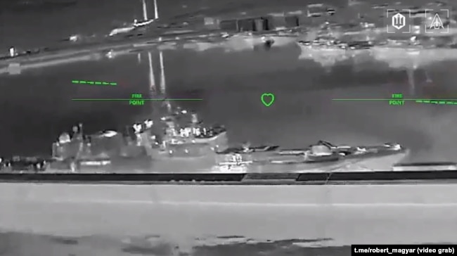 Атака на фрегат «Адмирал Макаров» Чорноморського флоту РФ у військовій гавані Новоросійська