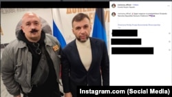 Mario Bojić (levo) i Denis Pušilin, separatistički vođa takozvane Donjecke Narodne Republike