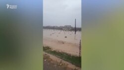 Навоий ва Самарқандда сел: Пахтачида сел янги кўприкни ювиб кетди