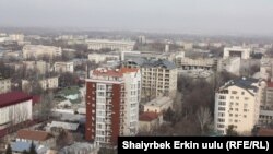 Многоэтажные дома в Бишкеке.