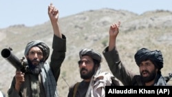 «Талибан» кыймылынын согушкерлери.