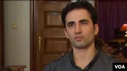 Amir Mirza Hekmati appears on Iranian state TV.