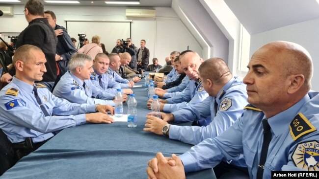 Pjesëtarë të Policisë së Kosovës në veri.