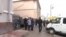 Митинг во дворе бывшего здания НКВД