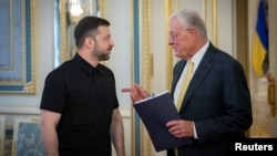 Кіт Келлог і Володимир Зеленський під час зустрічі в Києві, липень 2025 року