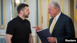 Уладзімір Зяленскі і Кіт Келаг, архіўнае фота