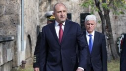 Президентът Румен Радев и министърът на отбраната Димитър Стоянов