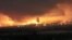 An oil refinery is ablaze following a Ukrainian drone strike on the city of Kstovo, Nizhny Novgorod region, Russia, on January 29.