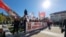 Протест на ВМРО в Благоевград по повод откриването на македонския културен център "Никола Вапцаров".