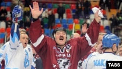 Belarusian President Alyaksandr Lukashenka is an avid hockey fan