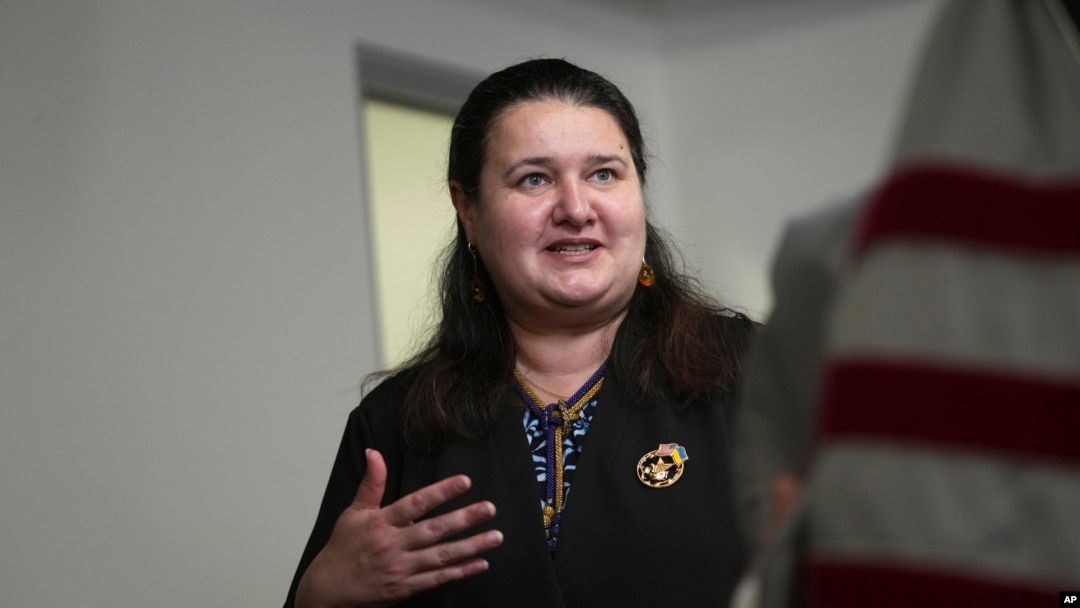 Ukraine Ambassador Oksana Markarova (file photo)