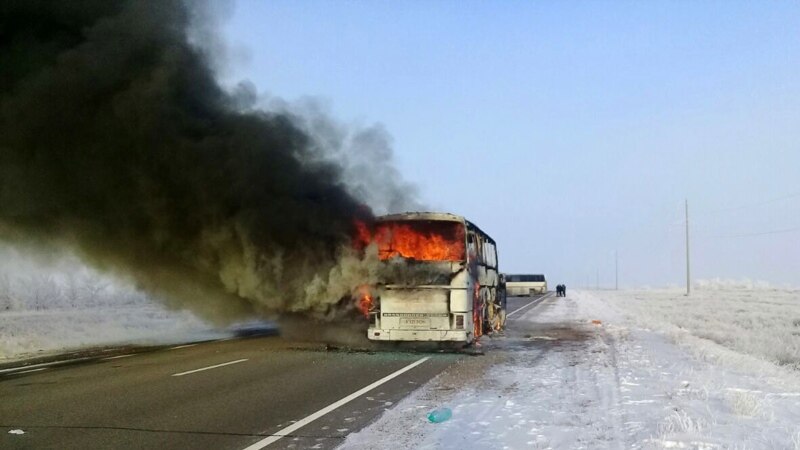 Министерство: сгоревший автобус был с просроченным техосмотром