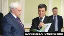 Sankt-Peterburgyň gubernatory Georgiý Poltawçenko Aşgabatda.