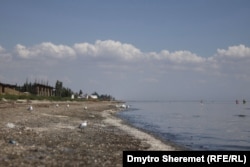 Азовское море возле Геническа Херсонской области, сентябрь 2022 года