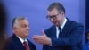 Lider mađarskog Fidesa Viktor Orban i predsednik Srbije Aleksandar Vučić 16. septembra 2022. u Beogradu