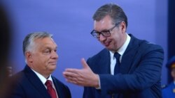 Lider mađarskog Fidesa Viktor Orban i predsednik Srbije Aleksandar Vučić 16. septembra 2022. u Beogradu