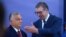 Lider mađarskog Fidesa Viktor Orban i predsednik Srbije Aleksandar Vučić 16. septembra 2022. u Beogradu