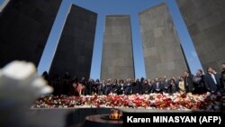 Вшанування пам’яті жертв геноциду вірмен у Єревані, квітень 2019 року