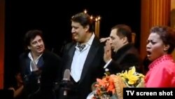 მარცხნიდან მარჯვნივ: მარჩელო ალვარესი, ამბროჯიო მაესტრი, პაატა ბურჭულაძე და მიშელ კრაიდერი