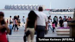 Azerbaijan -- National Park in Baku. Eurovision's Crystal Hall Baku, 20May2012