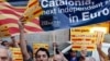 Участники одного из митингов сторонников независимости Каталонии