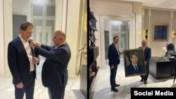 Бобаки Занҷонӣ бо Ҳасан Асадуллозода, раиси "Ориёнбонк".