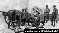 Гарматники Січових стрільців. Фотографія періоду 1917-18 років