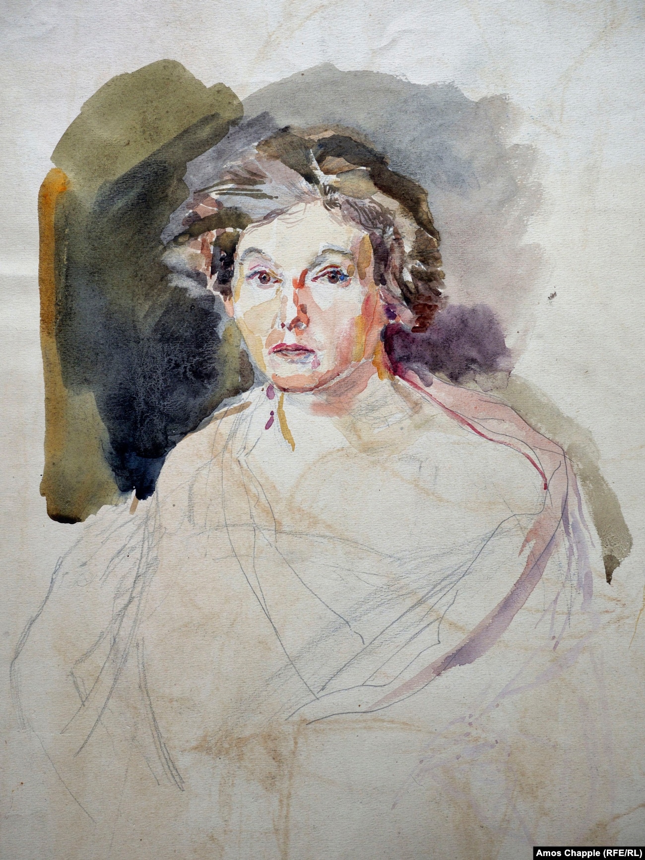 A self-portrait of Gertrude Kauders