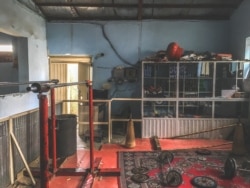 Inside the Maiwand Wrestling Club in Kabul.