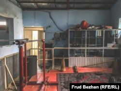 Inside the Maiwand Wrestling Club in Kabul.