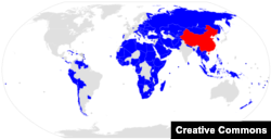 Страны мира, к 2019 году подписавшие с КНР соглашения в рамках концепции "Пояс и путь"