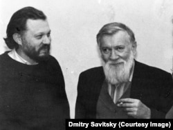 Ігор Померанцев, письменник, батько Пітера Померанцева (ліворуч) та Андрій Синявський, радянський дисидент, письменник, політичний в’язень, емігрант