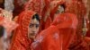 Brides attending a mass marriage ceremony in Karachi (file photo) 