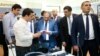 Armenia - Prime Minister Nikol Pashinian visits a tech company based at the newly built Engineering City in Yerevan, 22 August 2018.