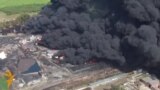 Dramatic Aerial Footage Of Deadly Fire Near Kyiv