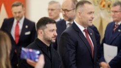 Перша зустріч президента Польщі Навроцького з президентом України Зеленським. Варшава, Польща. 19 грудня 2025 року