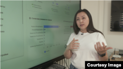 “Тунгуч” онлайн мектебинин директору Айсулуу Жамангулова.