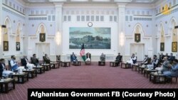 محمداشرف غنی، رئیس جمهور مخلوع افغانستان و شماری از سران حکومت پیشین کشور