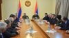 Nagorno Karabakh - Armenian President Serzh Sarkisian and his Karabakh counterpart Bako Sahakian, chair a meeting in Stepanakert,19Apr2016