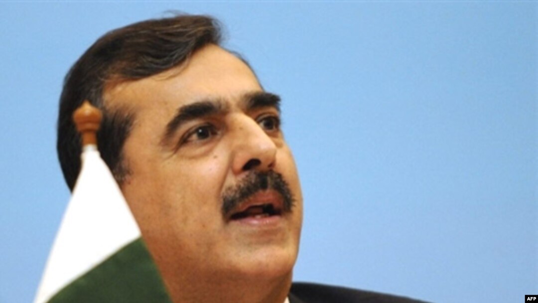 Pakistani Prime Minister Yousuf Raza Gilani