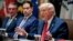 US President Donald Trump participates in a cabinet meeting at the White House on May 27. 