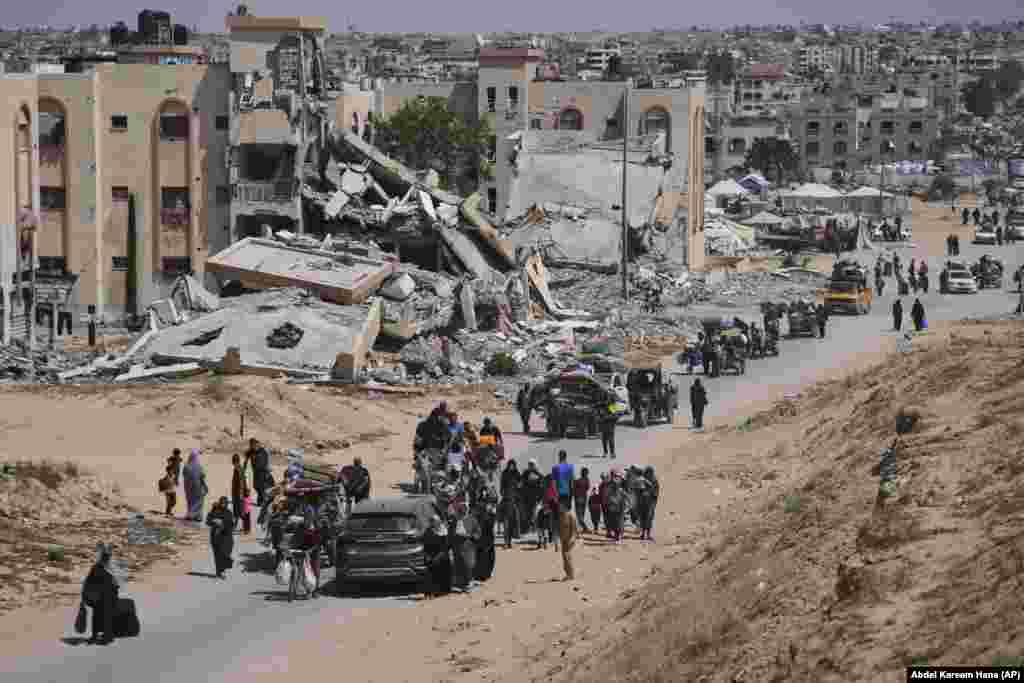 Ikja e palestinezëve nga Han Junisi, më 19 maj.