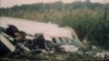 Isečak iz videa agencije AP sa mesta nesreće nakon sudara aviona British Airwaysa i jugoslovenske Inex Adrie na nebu iznad Zagreba (10. septembar 1976.)