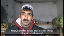 Sorğu: Kimlərin hüquq müdafiəsinə ayrıca
diqqət yetirilməlidir?