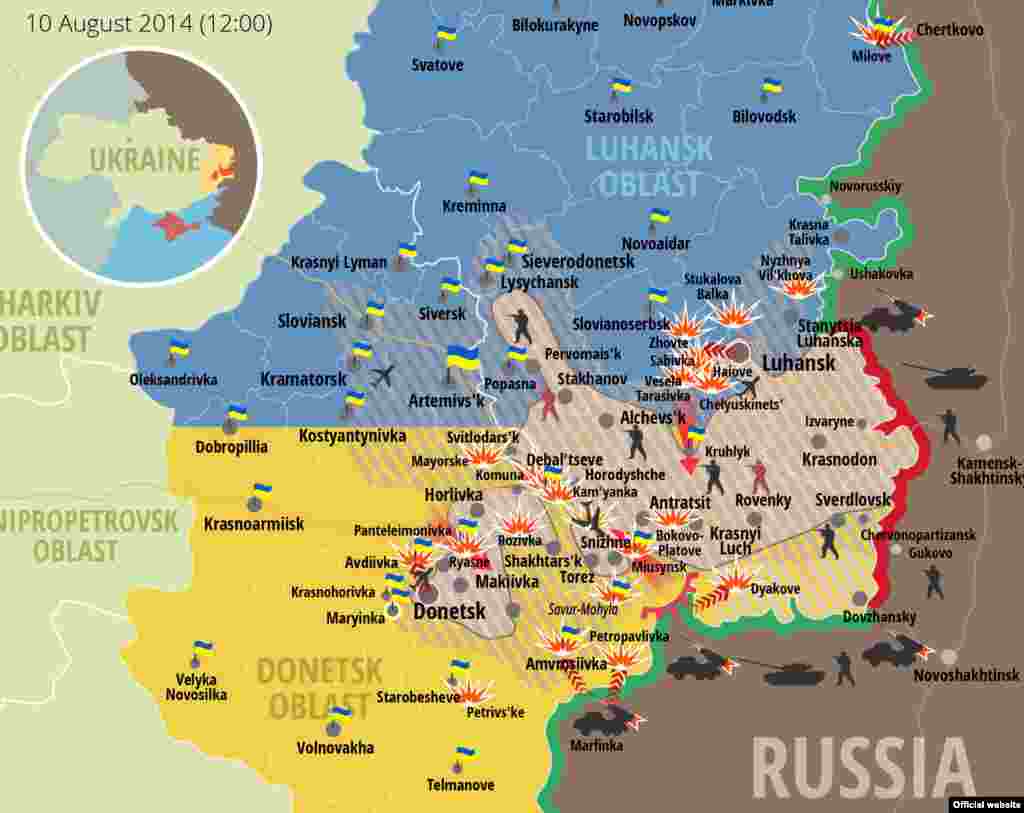 Мапа англійською мовою &nbsp;