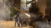 SERBIA-Police officers operate during clashes with anti-government protesters in Belgrade, Serbia, August 15, 2025