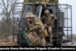 Бійці 5 ОВМБР під час навчань